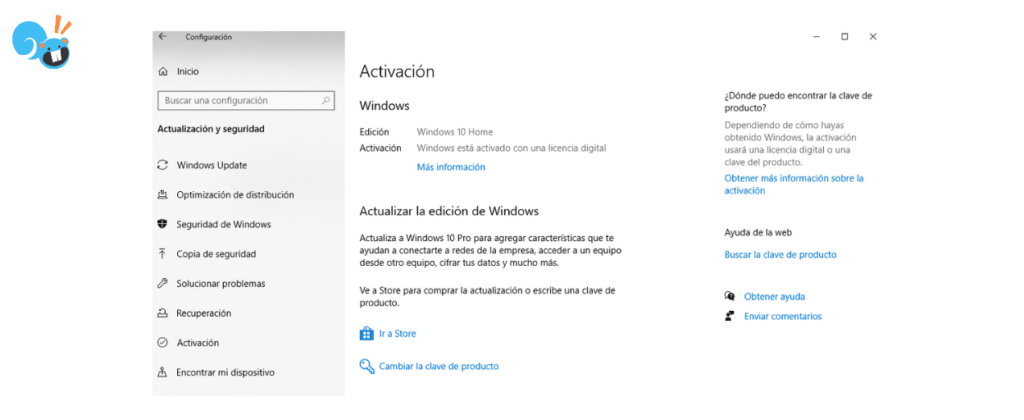 Verificación activación Windows 10