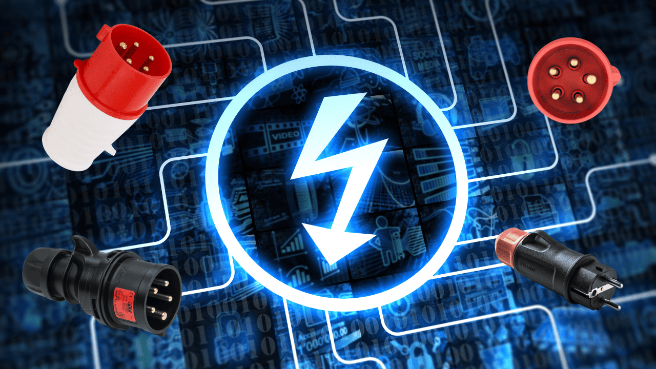 Enchufe Trifásico y Conectores Eléctricos