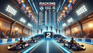 Podios digitales para carreras de go-karts