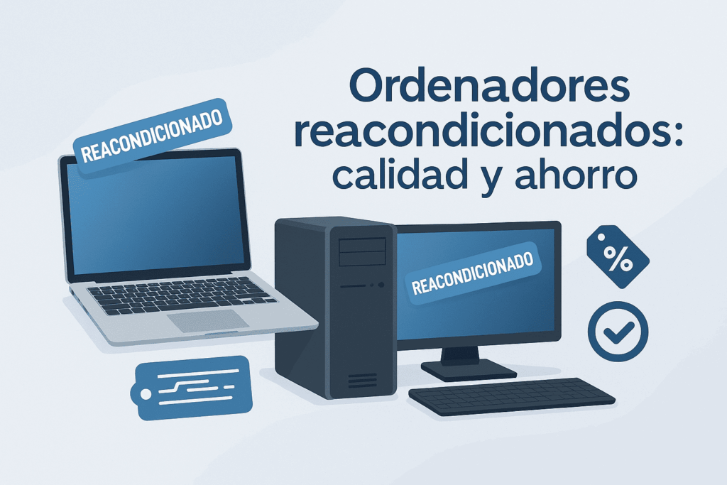 Valora la opción de ordenadores reacondicionados