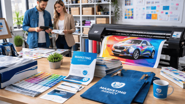Agencia de marketing con imprenta clave para tu publicidad