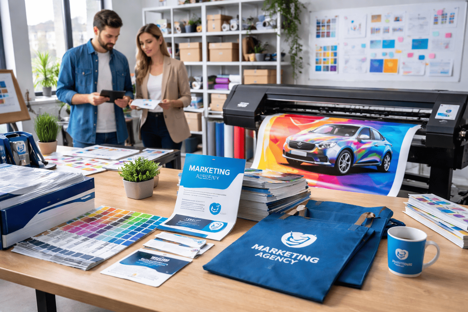 Agencia de marketing con imprenta clave para tu publicidad