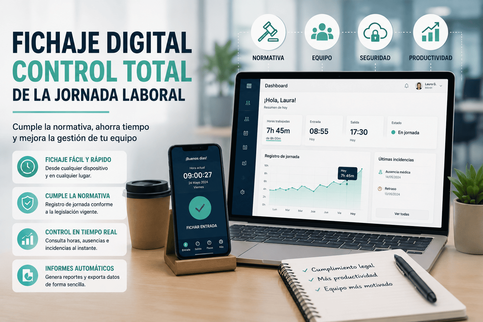 Control de Jornada Laboral en Empresas Todo lo que Debes Saber sobre el Fichaje Digital